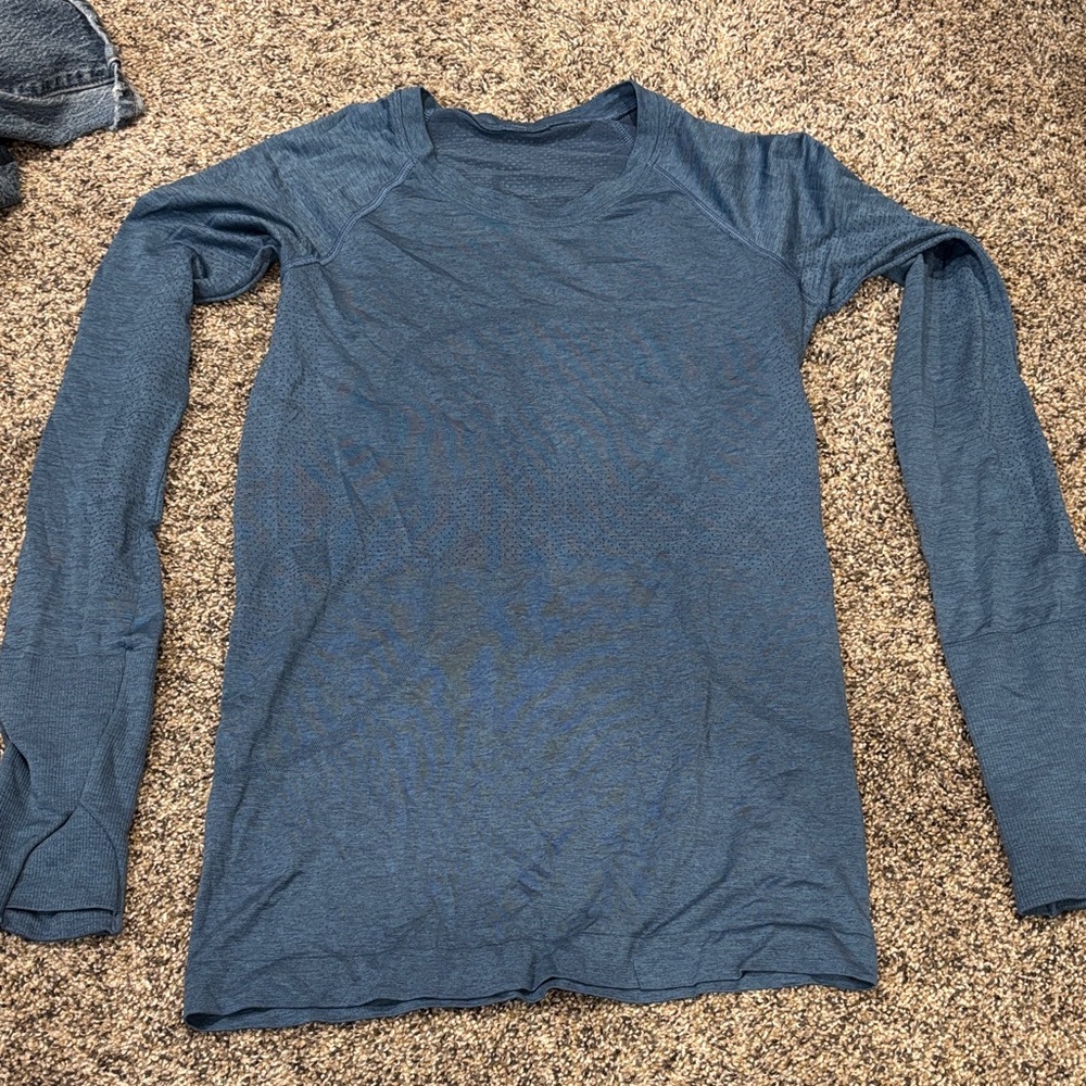 Lululemon Blue Long Sleeve Shirt